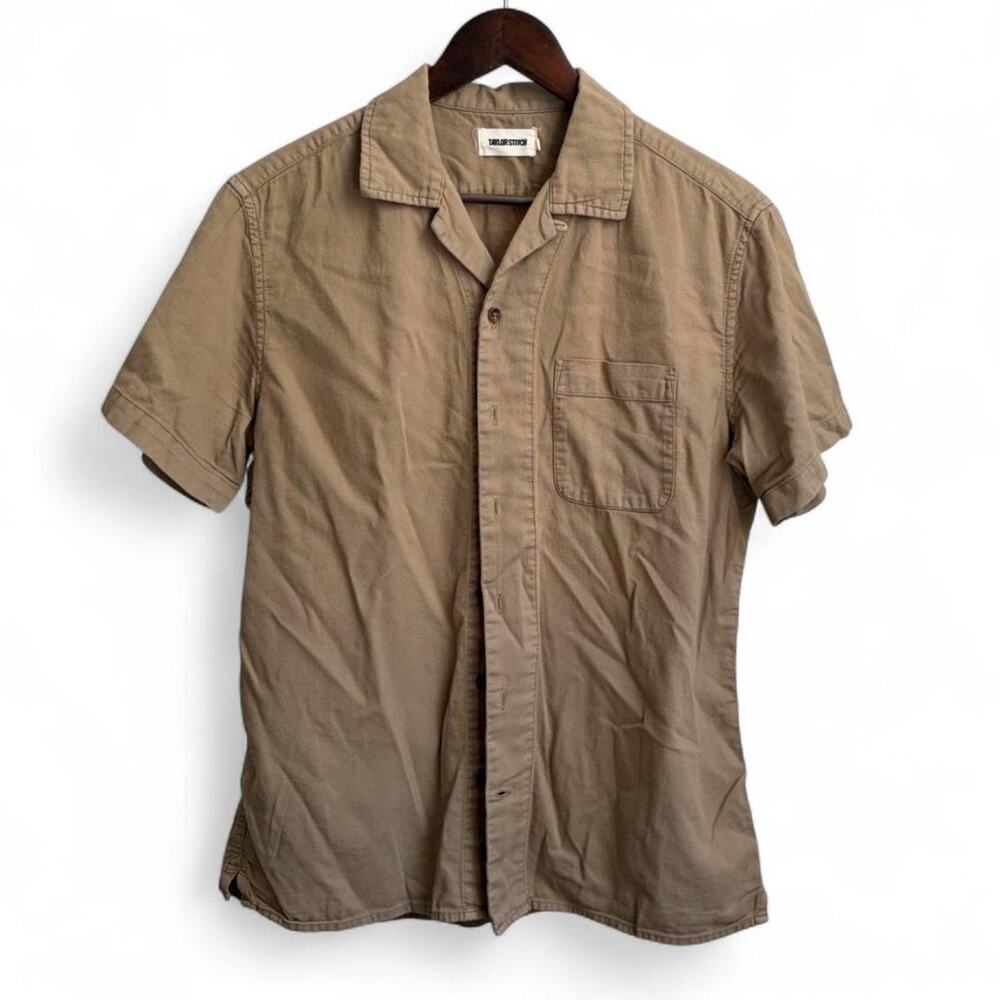 Taylor Stitch Minimalist Button Up Men’s Sz 40 Preppy Summer Short Sleeve Shirt